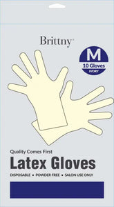 DREAM WORLD GLOVES LATEX 10PC MEDIUM IVORY